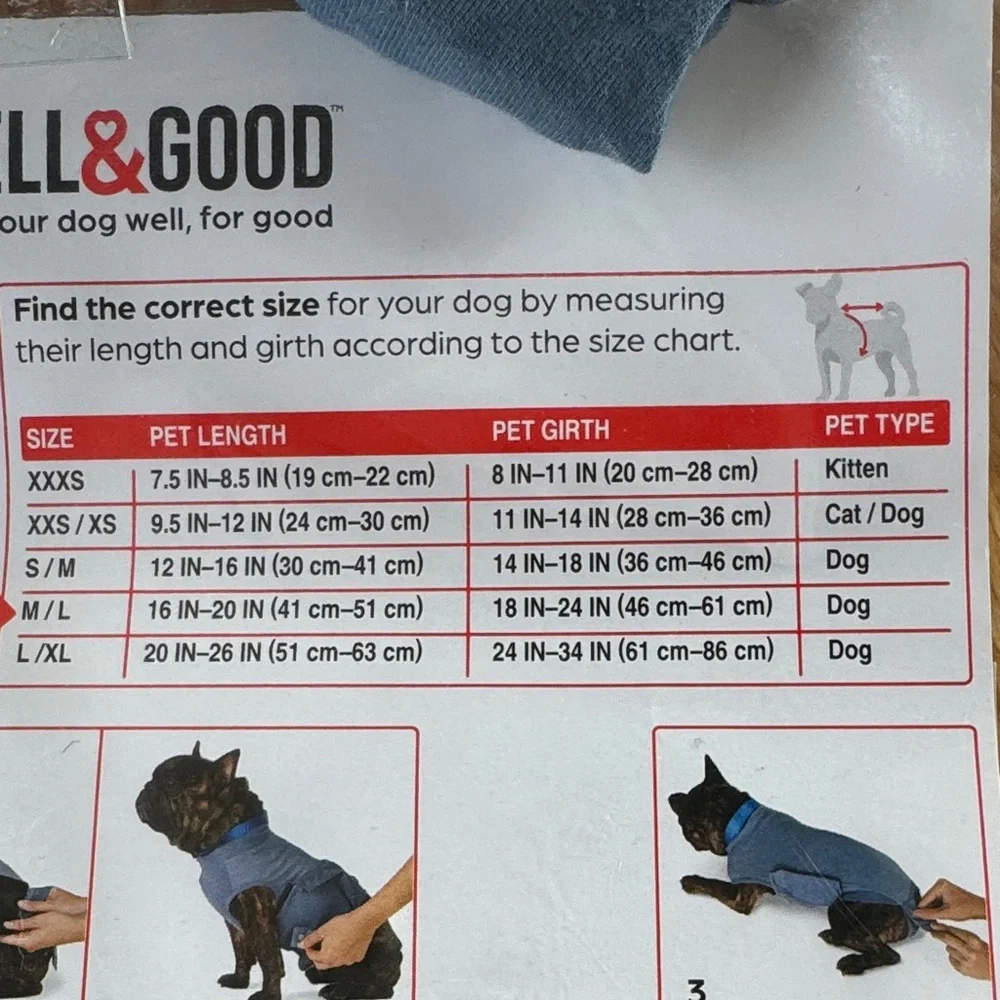 New Well & Good Medical/Surgical Recovery Suit for Dogs Cone Alternative!